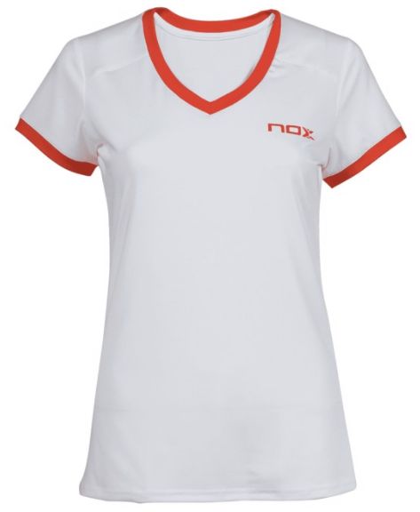 Nox Camiseta Team Blanca Dame T-shirt Hvid/Orange
